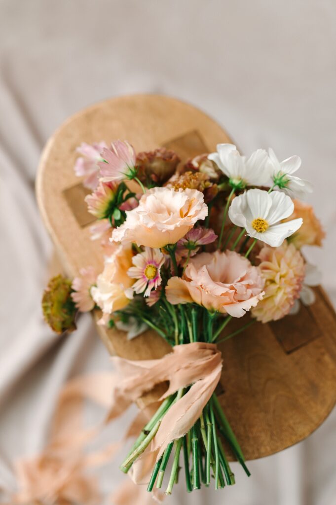Detail of a floral bouquet.