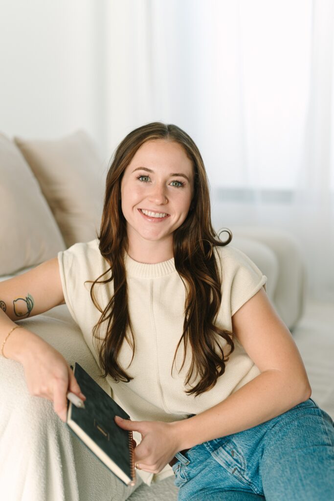 headshot of a Richmond, VA therapist during branding session